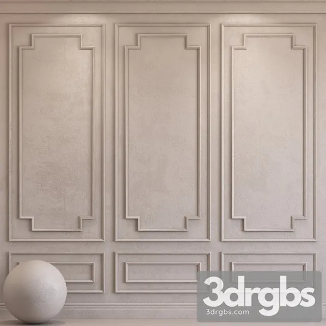 Decorative Plaster With Molding 34 3D Model Free