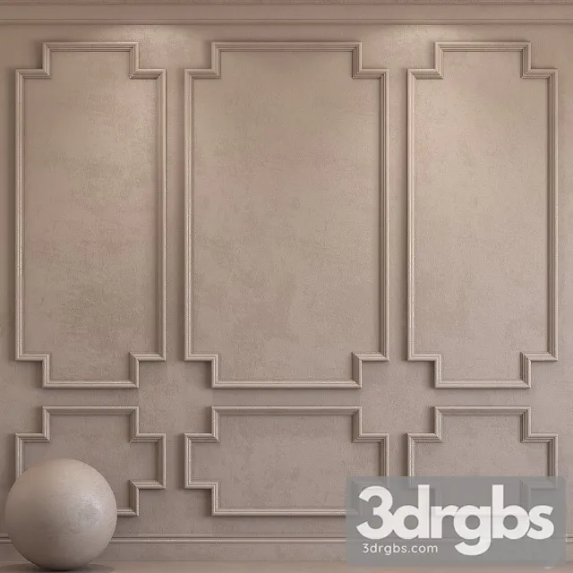 Decorative Plaster With Molding 37 3D Model Free