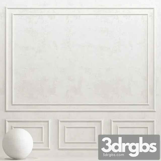 Decorative Plaster with Molding 4 3D Model Free
