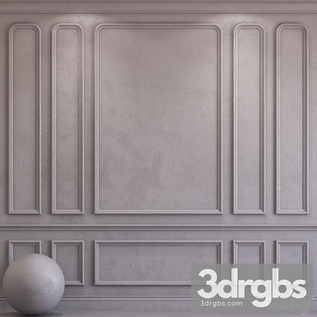 Decorative Plaster With Molding 43 3D Model Free
