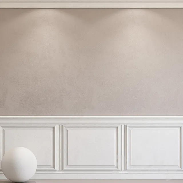 Decorative plaster with molding 58 3D Model