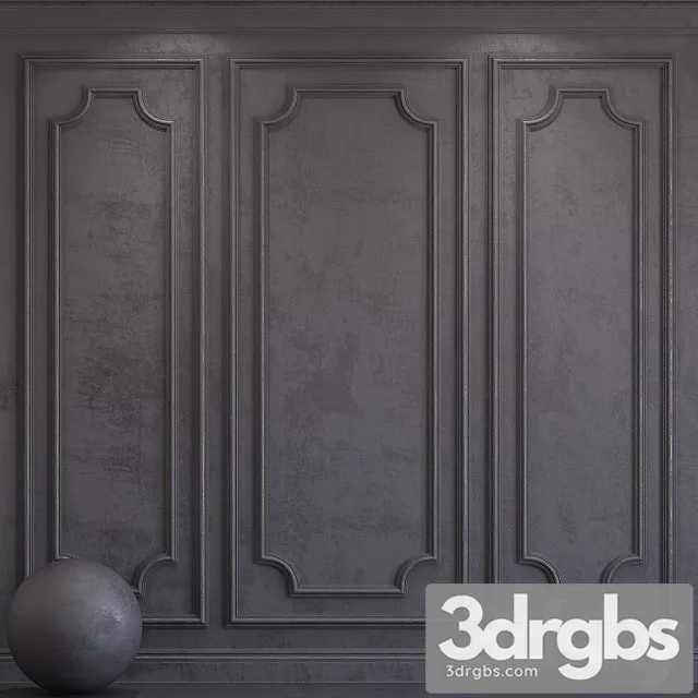 Decorative plaster with molding 65 3D Model Download