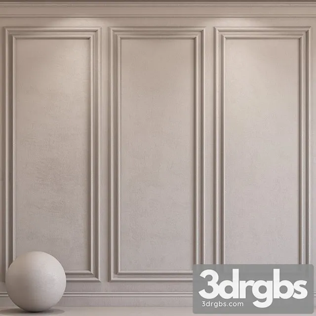 Decorative Plaster With Molding 71 3D Model Free