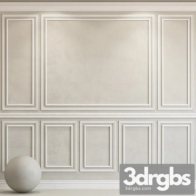 Decorative plaster with molding 79 3D Model Free