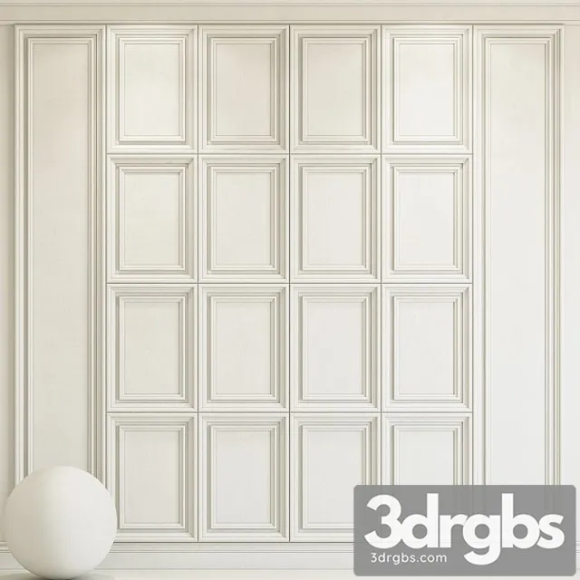 Decorative plaster with molding 92 3D Model Free