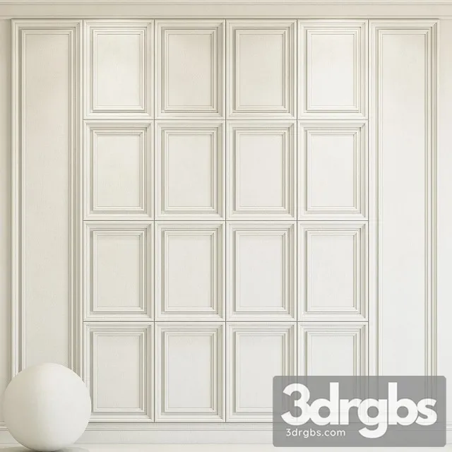 Decorative Plaster With Molding 92 3D Model Free