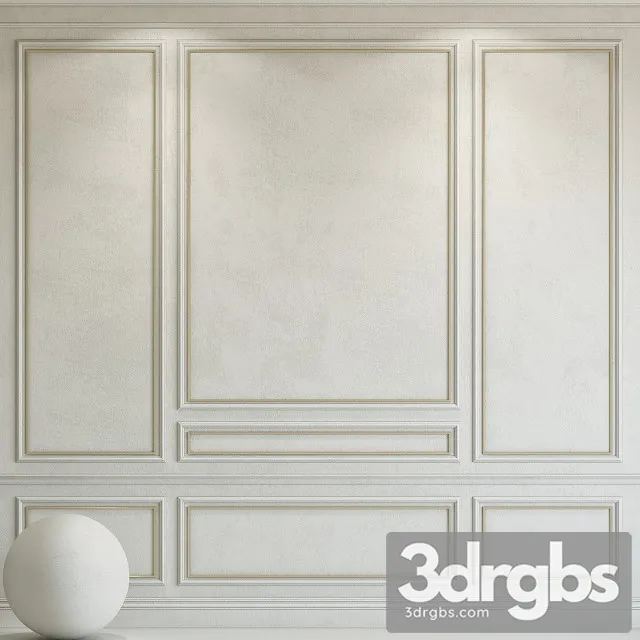 Decorative Plaster With Molding 96 3D Model Free