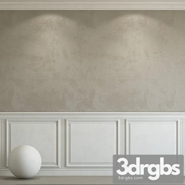 Decorative plaster with molding 98 3D Model Free