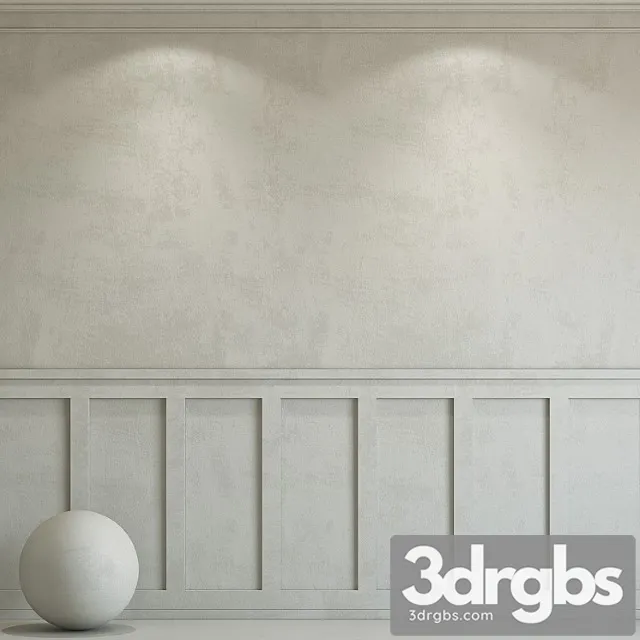 Decorative plaster with molding 99 3D Model Free