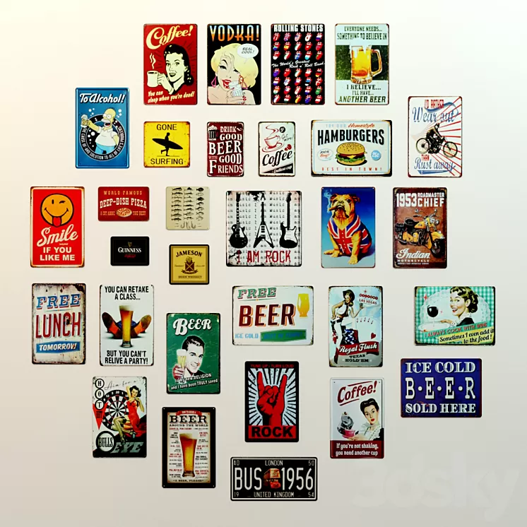 Decorative plates 3D Model