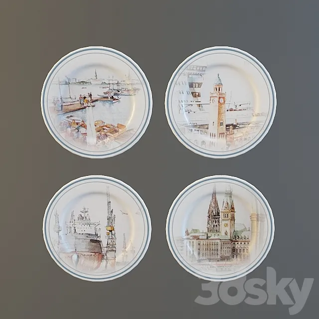 Decorative plates 3DModel