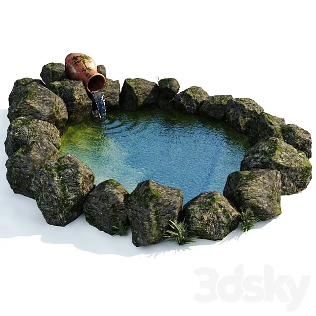 Decorative pond 2 3DModel
