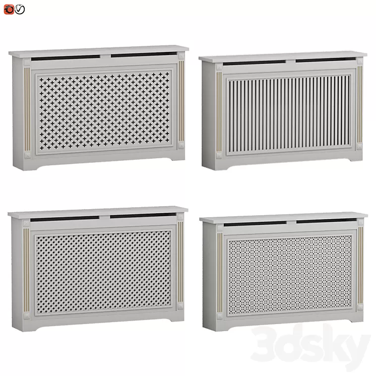 Decorative radiator screen set_04