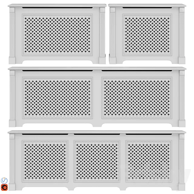Decorative radiator screen set_07 3D Model