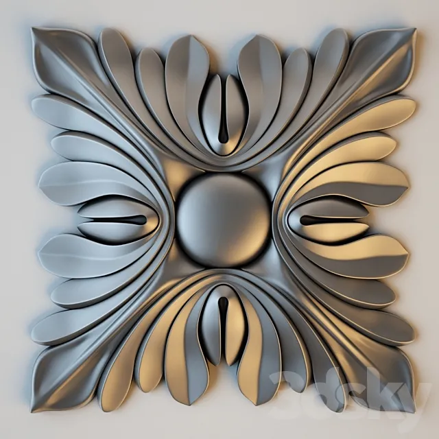 Decorative rosettes 3D Model