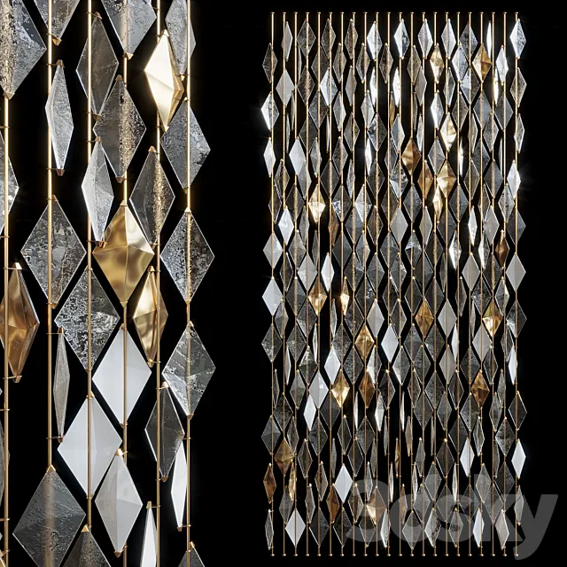 Decorative screen partition Vargov® Design 3D Model