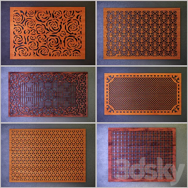 Decorative screens - a lattice (collection 1) Free Download