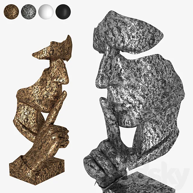 Decorative sculpture of the head 3D Model