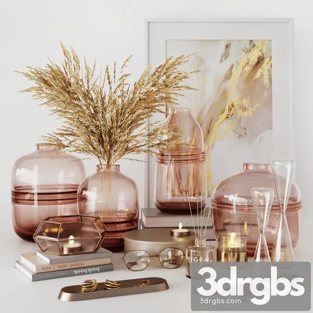 Decorative Set 0004 3D Model Free