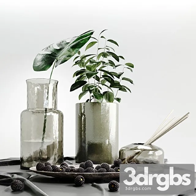 Decorative Set 002 14 3D Model Free