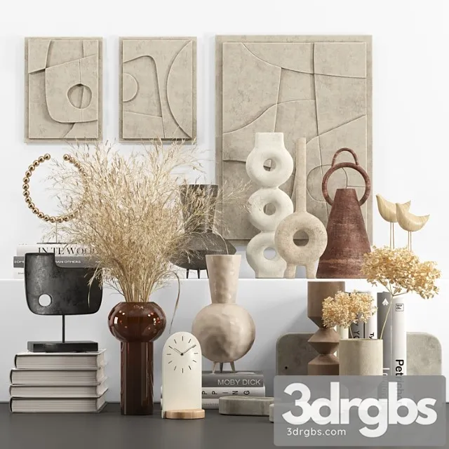 Decorative Set 002 23 3D Model Free