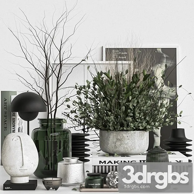 Decorative Set 0022 3D Model Free