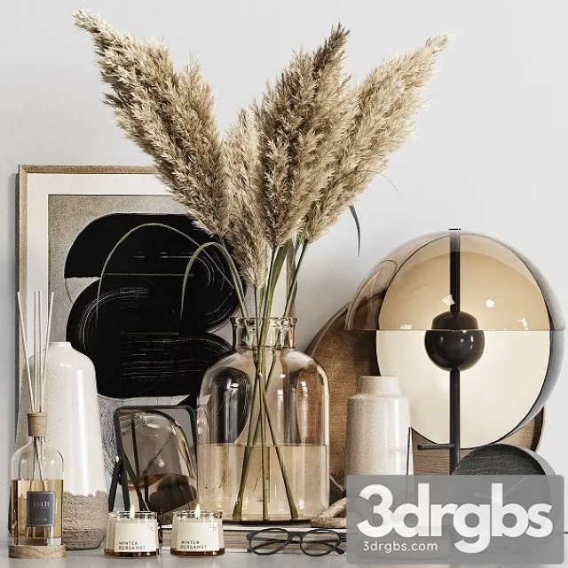 Decorative Set 0023 3D Model Free