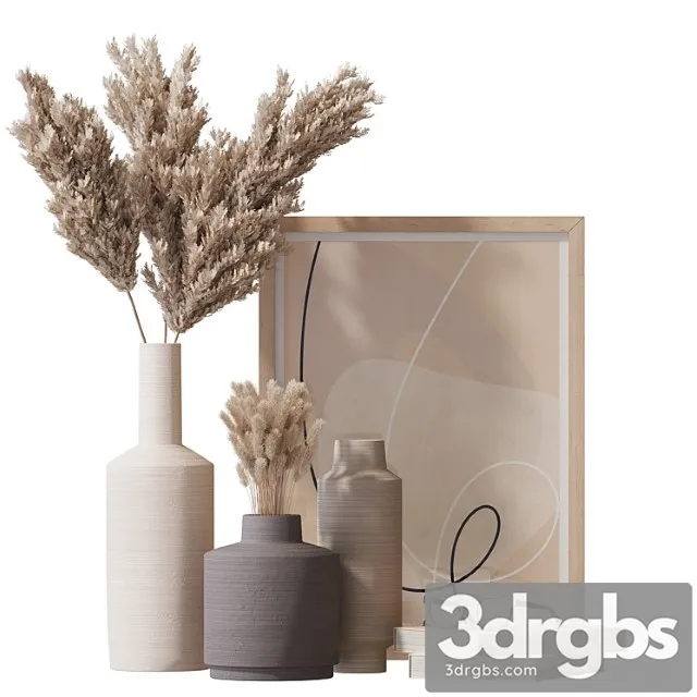 Decorative set 003 3D Model Free