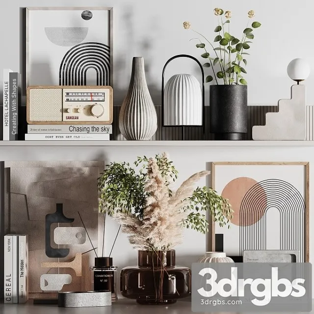 Decorative Set 0032 3D Model Free