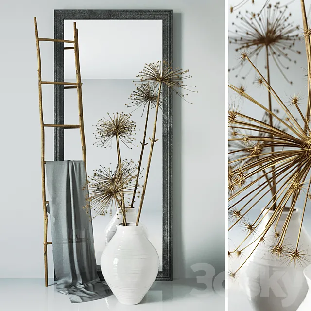 Decorative set 004 | Decorative composition 004 3DModel