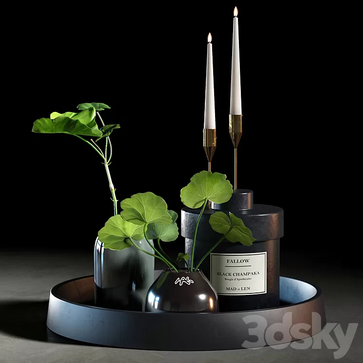 Decorative set 006 3D Model