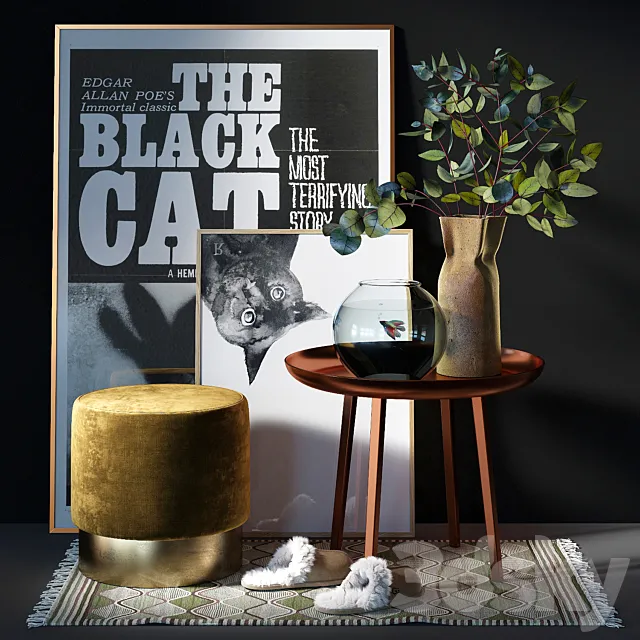 Decorative set 008 3DModel