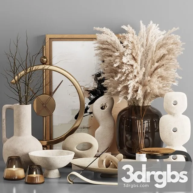 Decorative Set 01 278 3D Model Free