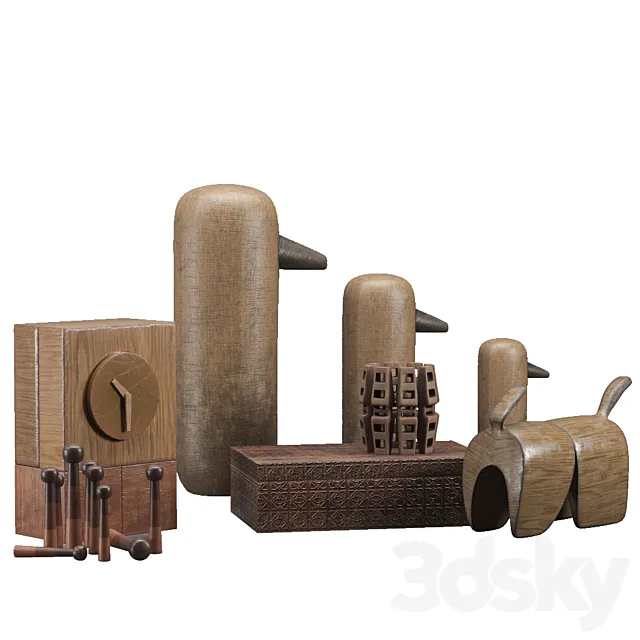 Decorative Set 01 3DModel