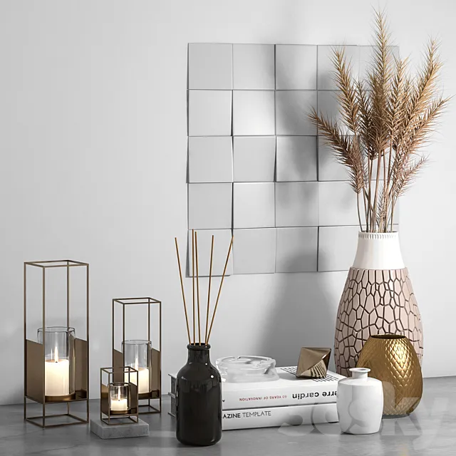 Decorative set 01 3DModel