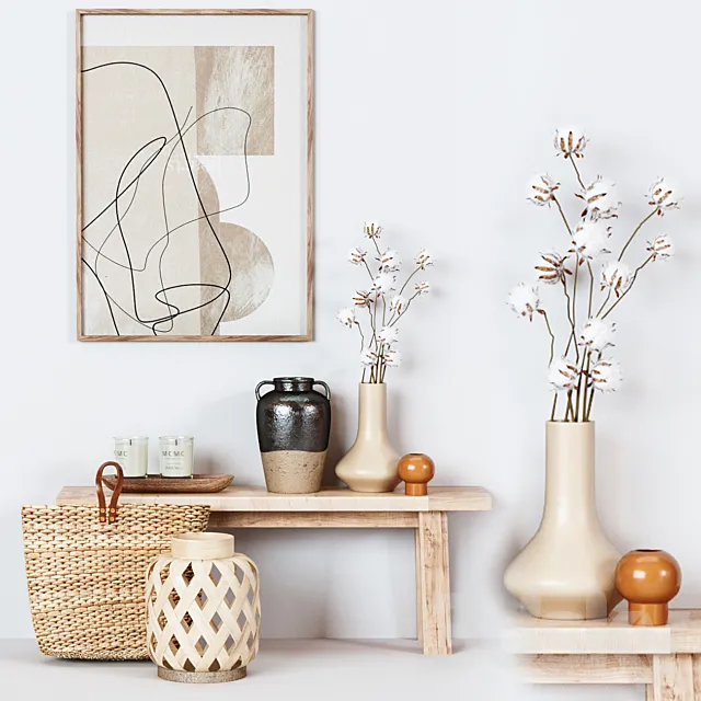 Decorative set 01 3DModel