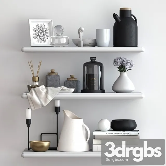 Decorative set  011 3D Model Free