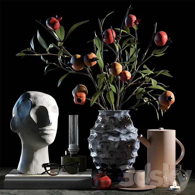 Decorative set 013 3DModel