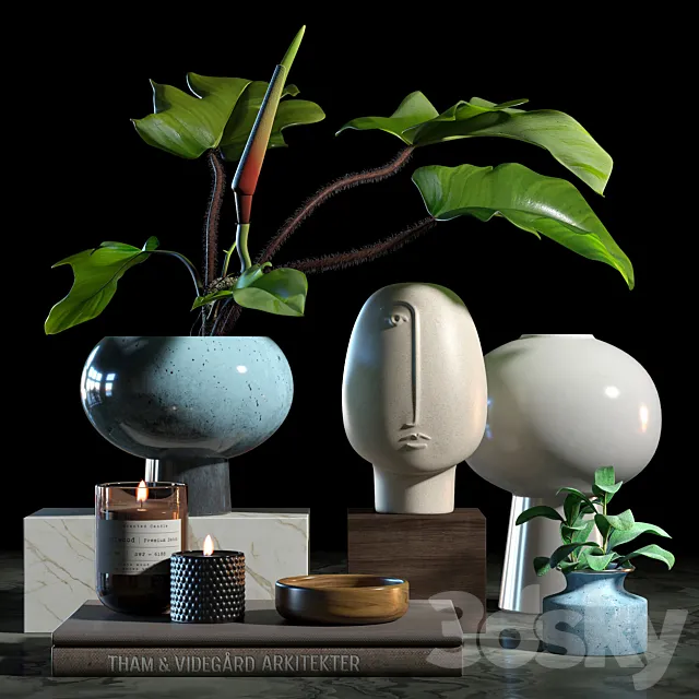 Decorative set 014 3DModel