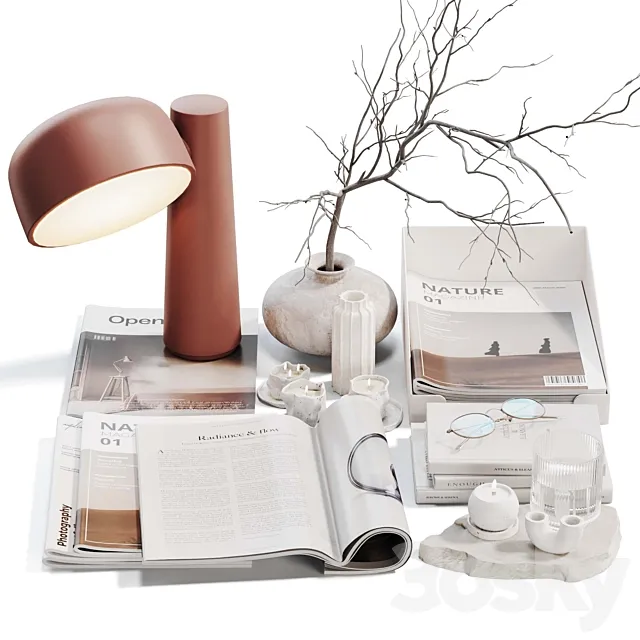 Decorative set 015 3D Model