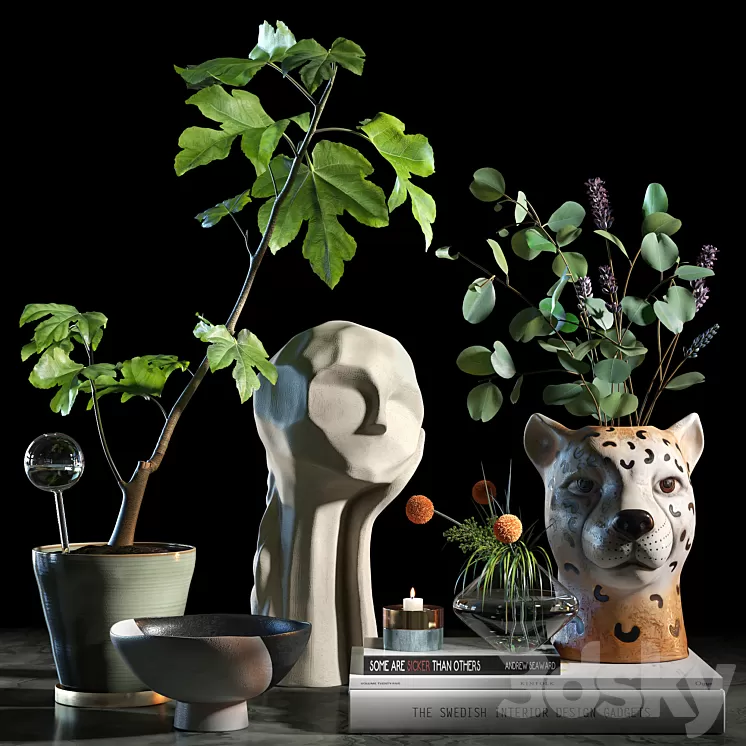 Decorative set 015 3D Model