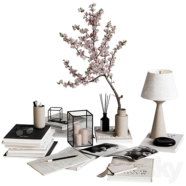 Decorative set 02 3D Model