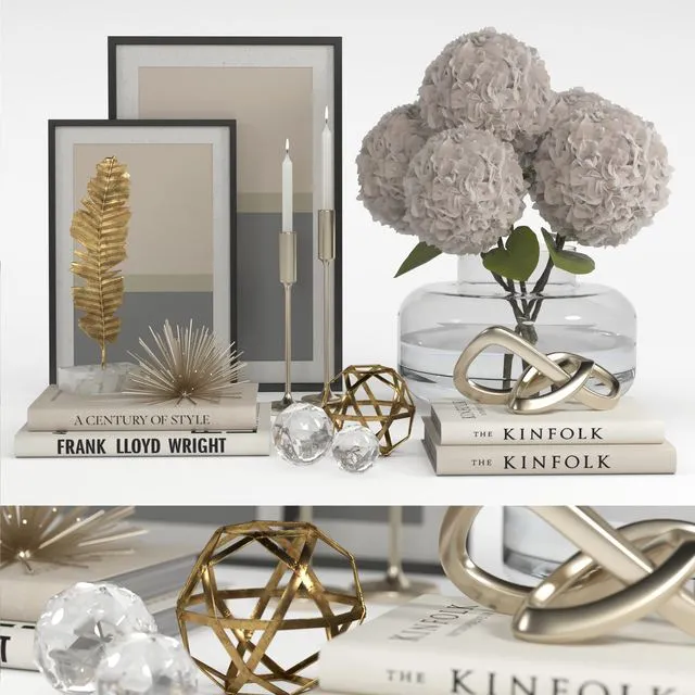 Decorative set 02 3D Model