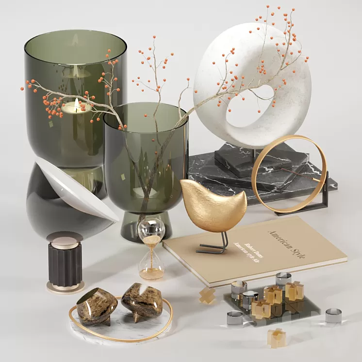 Decorative Set 02 3D Model