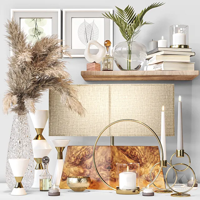 decorative set 02 3D Model