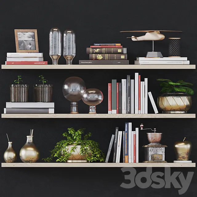 Decorative Set 02 3DModel
