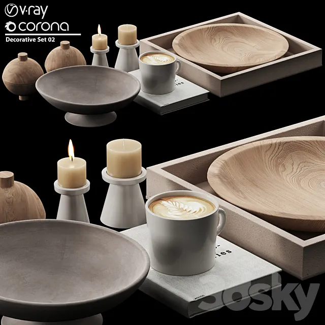 Decorative Set 02 3DModel