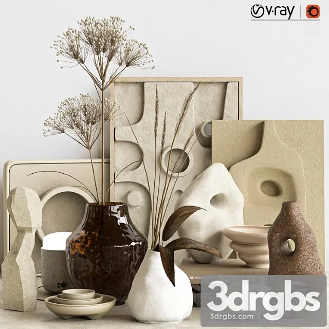 Decorative Set 024 1 3D Model Download