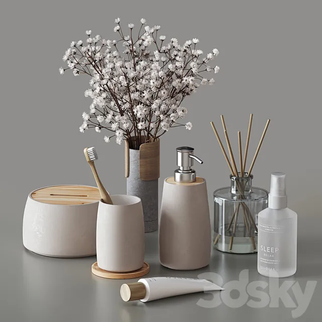 Decorative set 026 3D Model