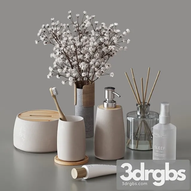 Decorative Set 026 3D Model Free